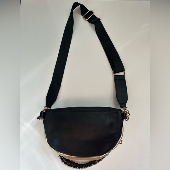 Steve Madden Convertible Belt-Bag Leopard Double-Chain & Pouch Zip Around - Picture 2 of 8